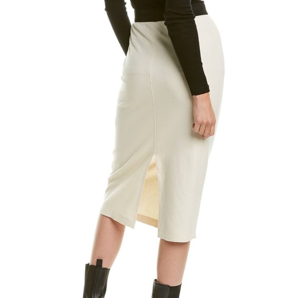 NWT James Perse Elastic Pull-On Midi Skirt Sz 0 - Picture 3 of 13